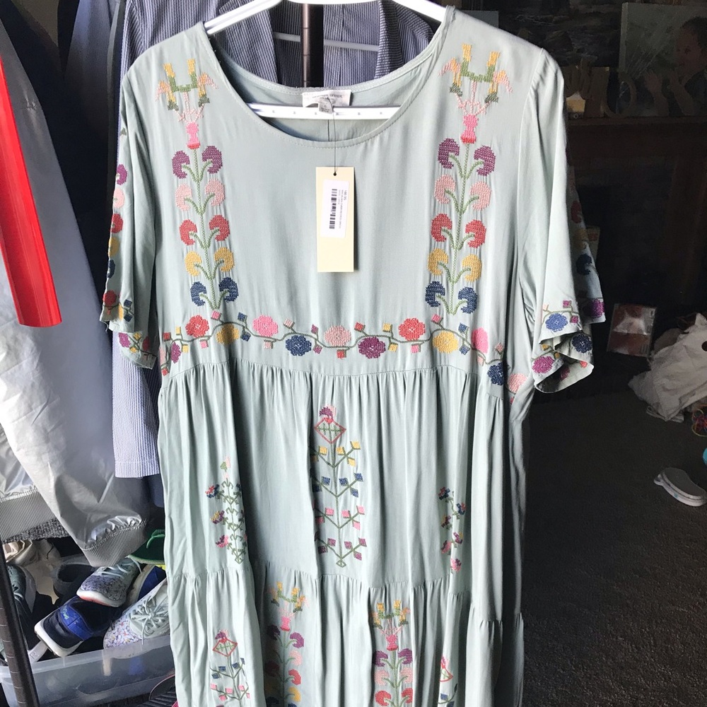 Orange Creek Embroidered Dress